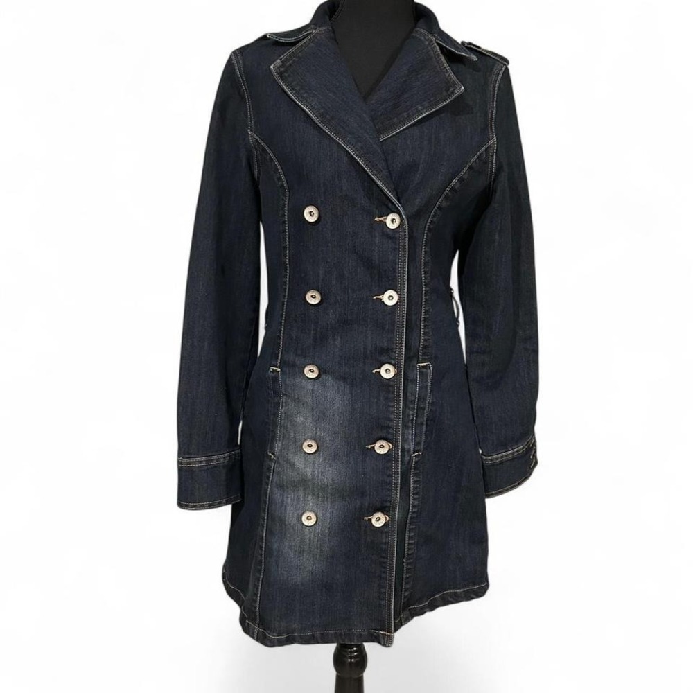 JOU JOU denim trench coat